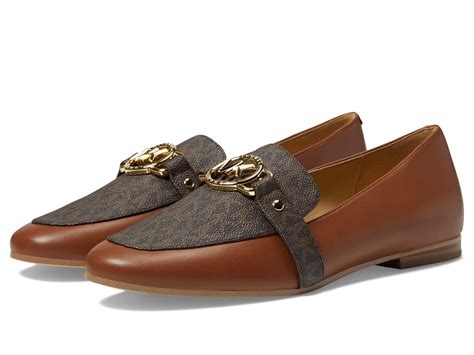 michael michael kors rory leather and logo loafer|Michael Kors loafers for men.